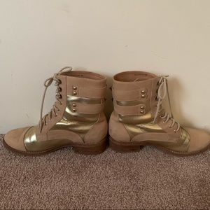 Gold Ankle Boots